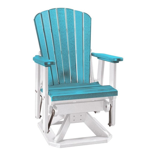 American Furniture Classics 510ARW Swivel Glider, Aruba Blue and White