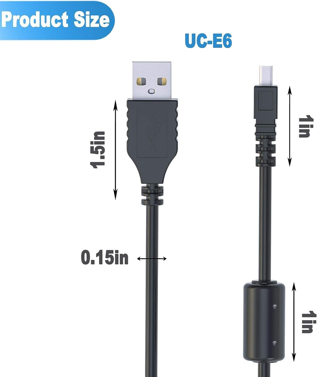 Master Cables Replacement USB Data Transfer and Charging Cable for Sony Alpha Digital SLR Cameras - Compatible