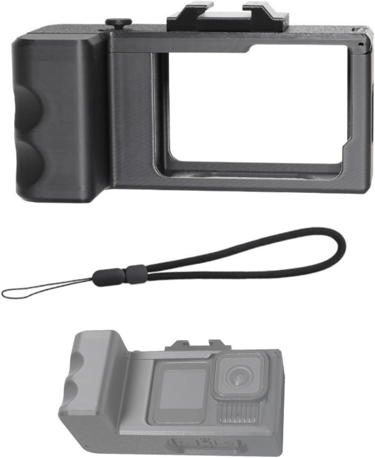Generic 13/12/11/10/9 Camera Grip Holder for Gopro Hero Black, Camera Grip Cage Extension Bracket with Shutter Button