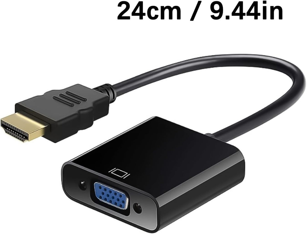 JINPIAOPIAO 1080P HDTV to VGA Cable Adapter HDTV Male to VGA Female Video Converter for PC Laptop Projector Monitor