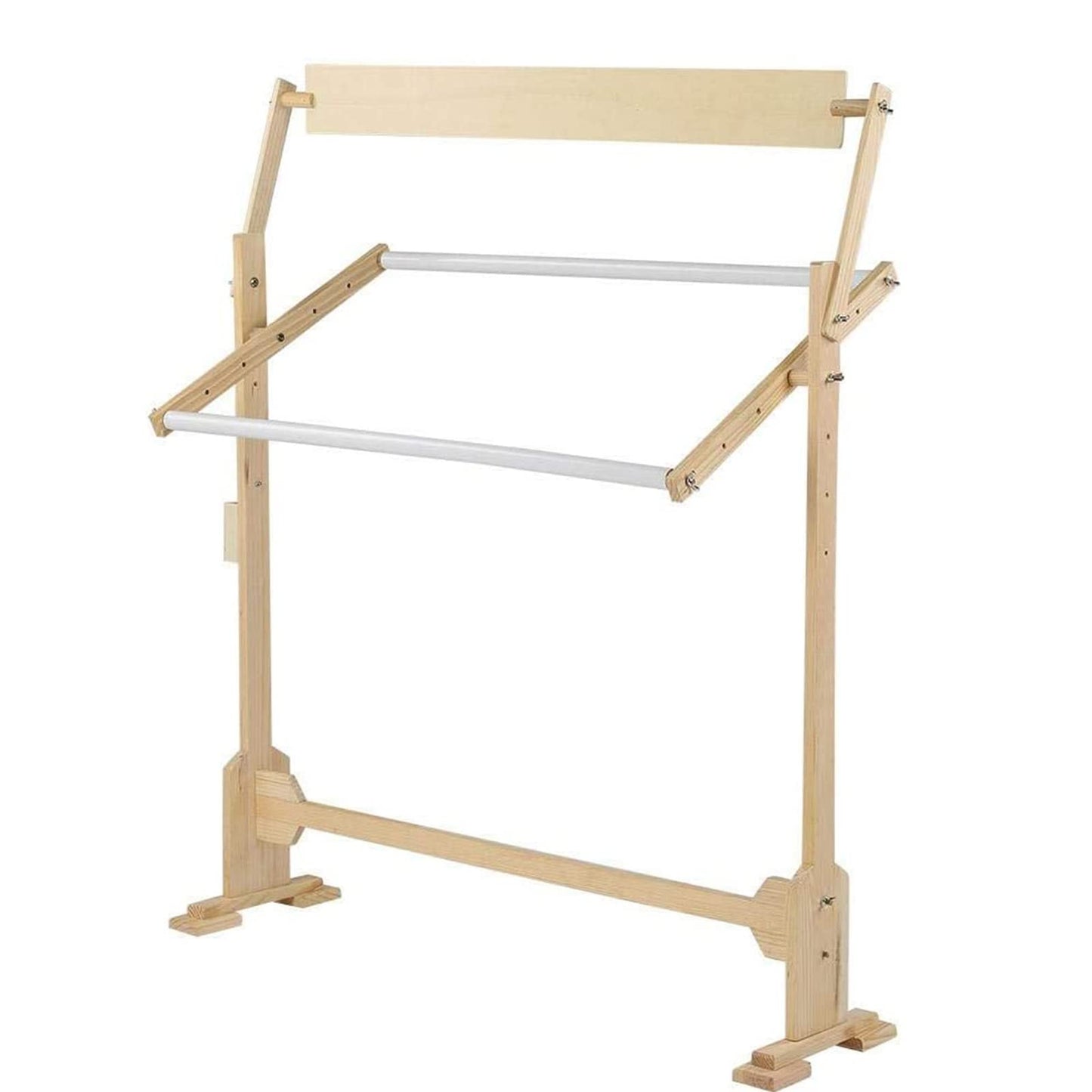 ELUKHT Embroidery Hoops Stand, 360 Degree Adjustable Embroidery Stand,Cross Stitch Frame Stand,Wooden Frame Cross Stitch Floor Stand for Cross Stitch Needlework Art Craft Sewing
