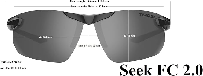 Seek FC 2.0 Sport Sunglasses Men & Women - Ideal For Cycling, Golf, Hiking, Running, Tennis & Pickleball
