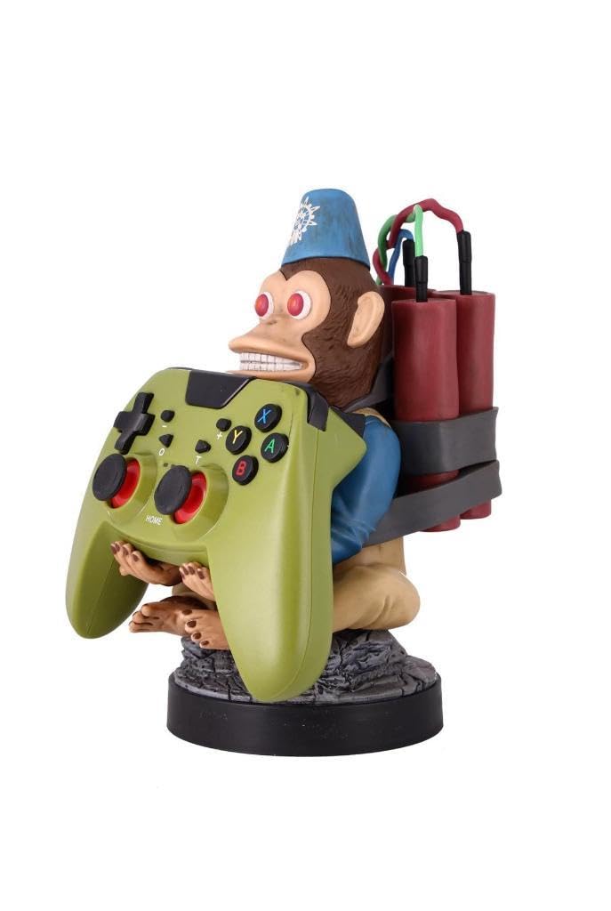 Exquisite Gaming: Call of Duty: Monkeybomb - Original Mobile Phone & Gaming Controller Holder, Device Stand, Cable Guys, Licensed Figure