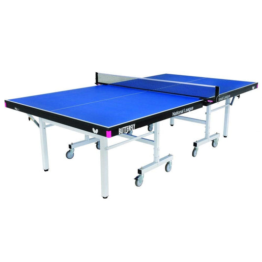 Butterfly National League 25 Table Tennis Table | 10 Minute Quick Assembly Ping Pong Table | 25mm Indoor Top | Tournament Grade