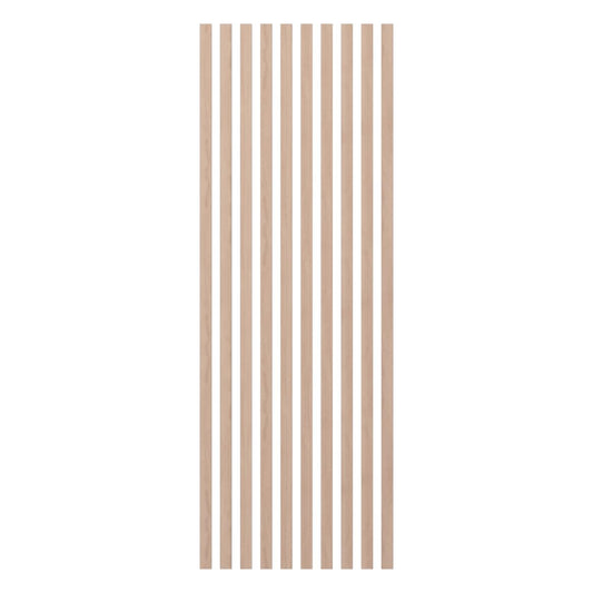 Ekena Millwork Heritage Premier Traditional Stain Grade Solid Hardwood Adjustable Slat Wall Kit w/ 2"W x 94 1/2"H Slats, Maple (Contains 10 Slats)