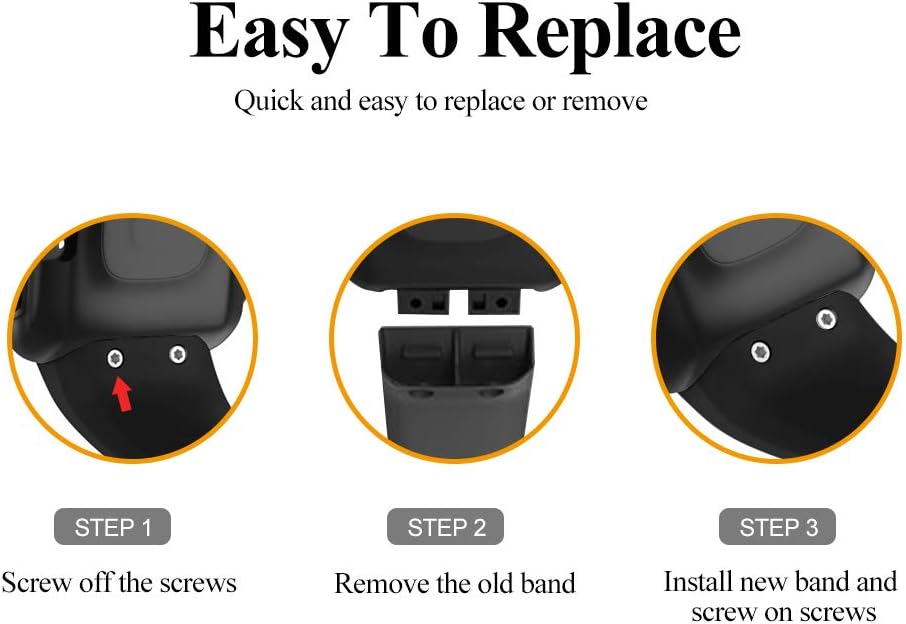 Compatible with Garmin Forerunner 35 Band,Solf Silicone Replacement Bands for Garmin Forerunner 35 Watch