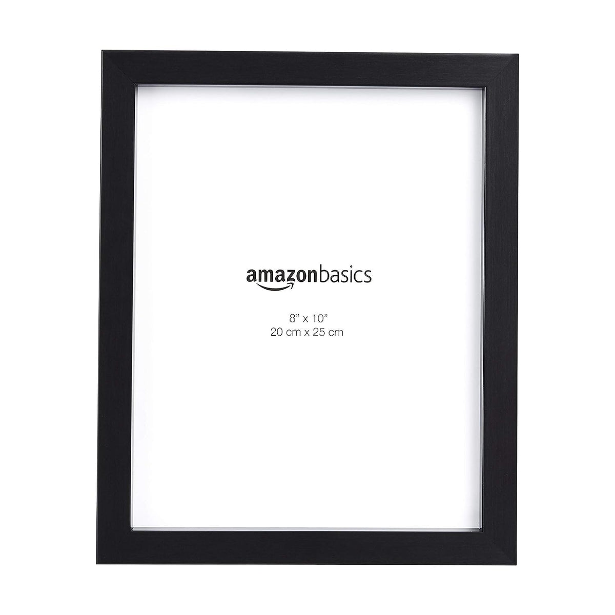 Amazon Basics Rectangular Photo Picture Frame, 8 x 10 in, Pack of 2, 11.22 x 9.21 inches, Black