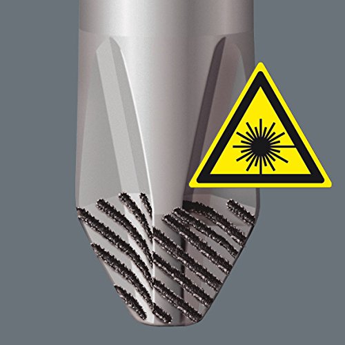 Wera Kraftform VDE Slotted Screwdriver - Stainless Steel, Lasertip, 3.86" Blade Length, 7/32" Head