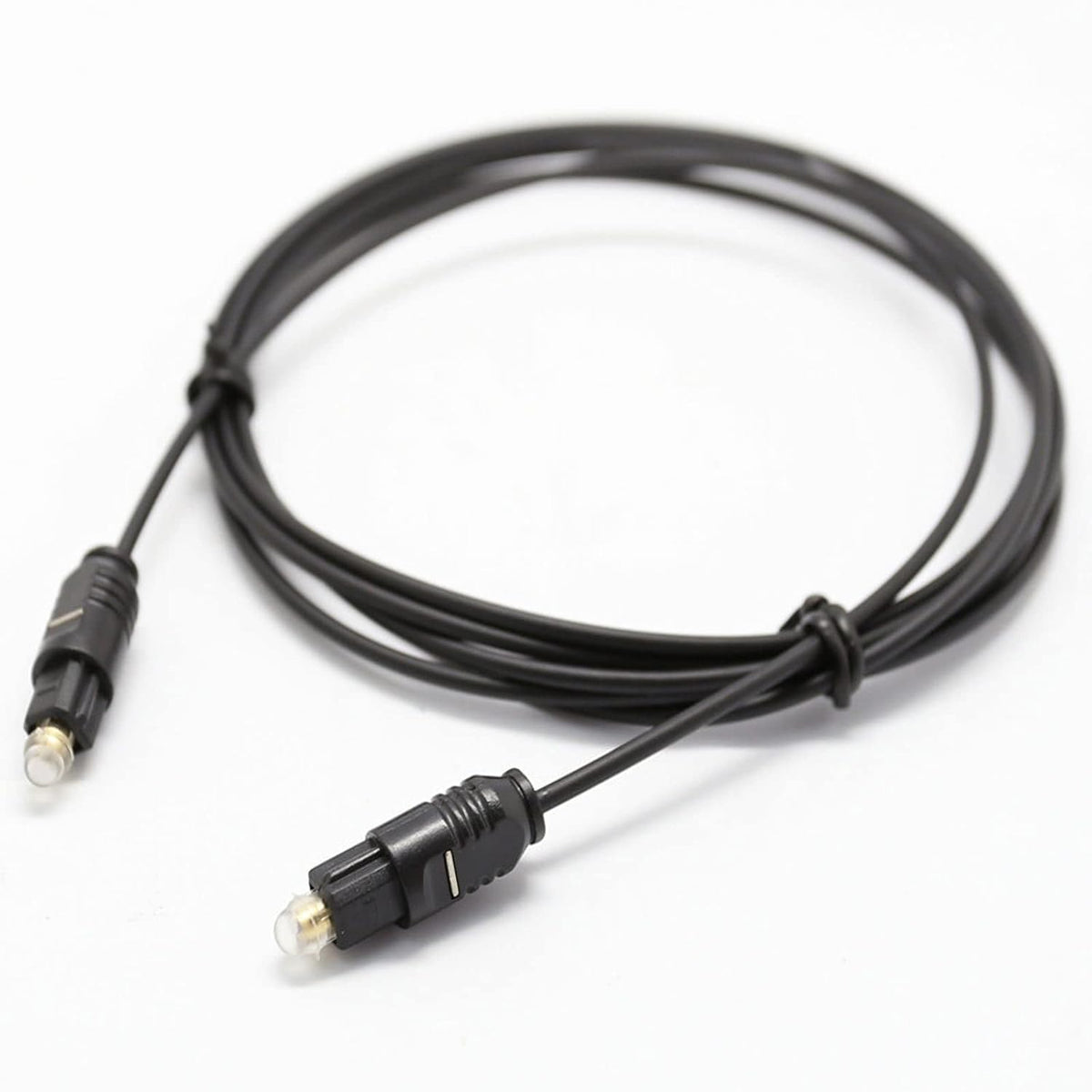 25 PS4 Optical Audio Cable feet, Digital Audio Optical Cable Ultra-Thin Cord, Toslink SPDIF Fiber Optic Cable