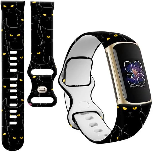 Compatible with Charge 6/Charge 5 WatchBands for Women Men,Elastic Adjustable Wristbands,Breathable Sport Band Soft Waterproof Health Tracker