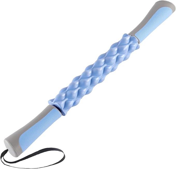 Muscle Roller,EVA Material, Massage Roller Stick for Athletes and Office Workers, Relieves Muscle Tension and Pain(EVA Blue)