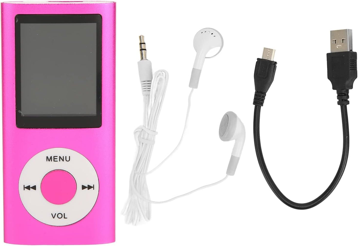 SUNGOOYUE MP3 64GB, 1.8 inch Player Support Memory Card Up to Mini Portable Lossless Sound HD Screen Music Player