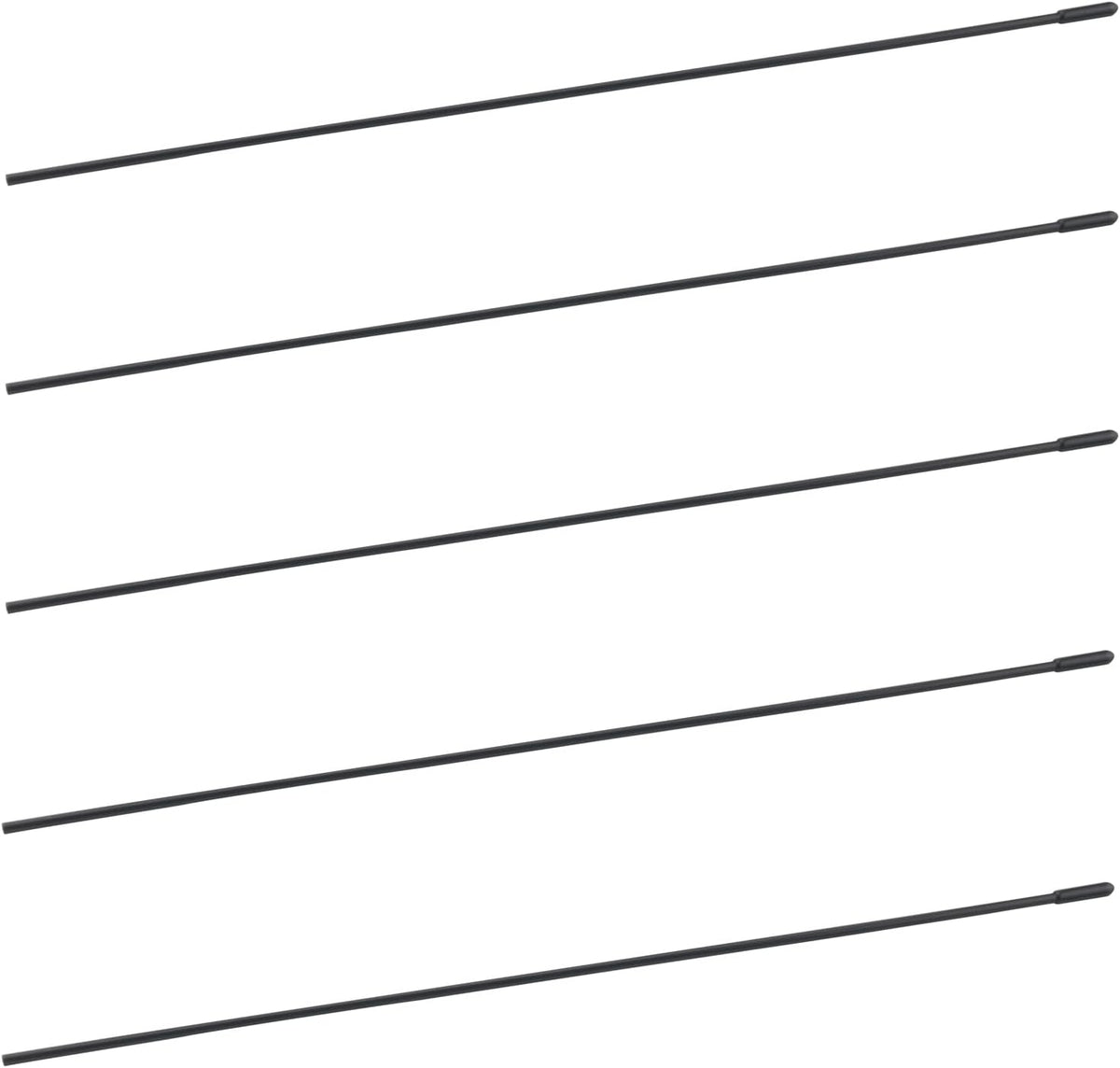 SJZBIN 5PCS 2.4G Black Plastic Protective Antenna Tubes with Cap Suitable for Remote Control Car FPV Drones Quadcopters