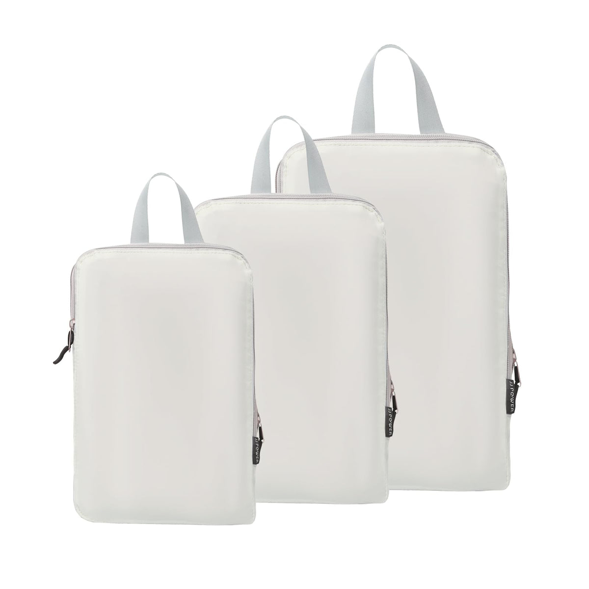JJ Power 3 Set Lightweight Compression Packing Cubes for Suitcases, Travel Essentials Expandable Packing Cubes Organizer for Carry on Suitcases(Cream)