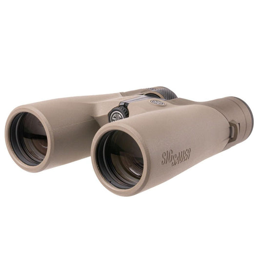 SIG SAUER ZULU10 HDX Waterproof Fogproof Durable Abbe-Koenig Prism Ergonomic Closed Bridge FDE Hunting Binoculars with Anti-Reflective Lenses - Molded EVA Carrying Case Included, 15x56