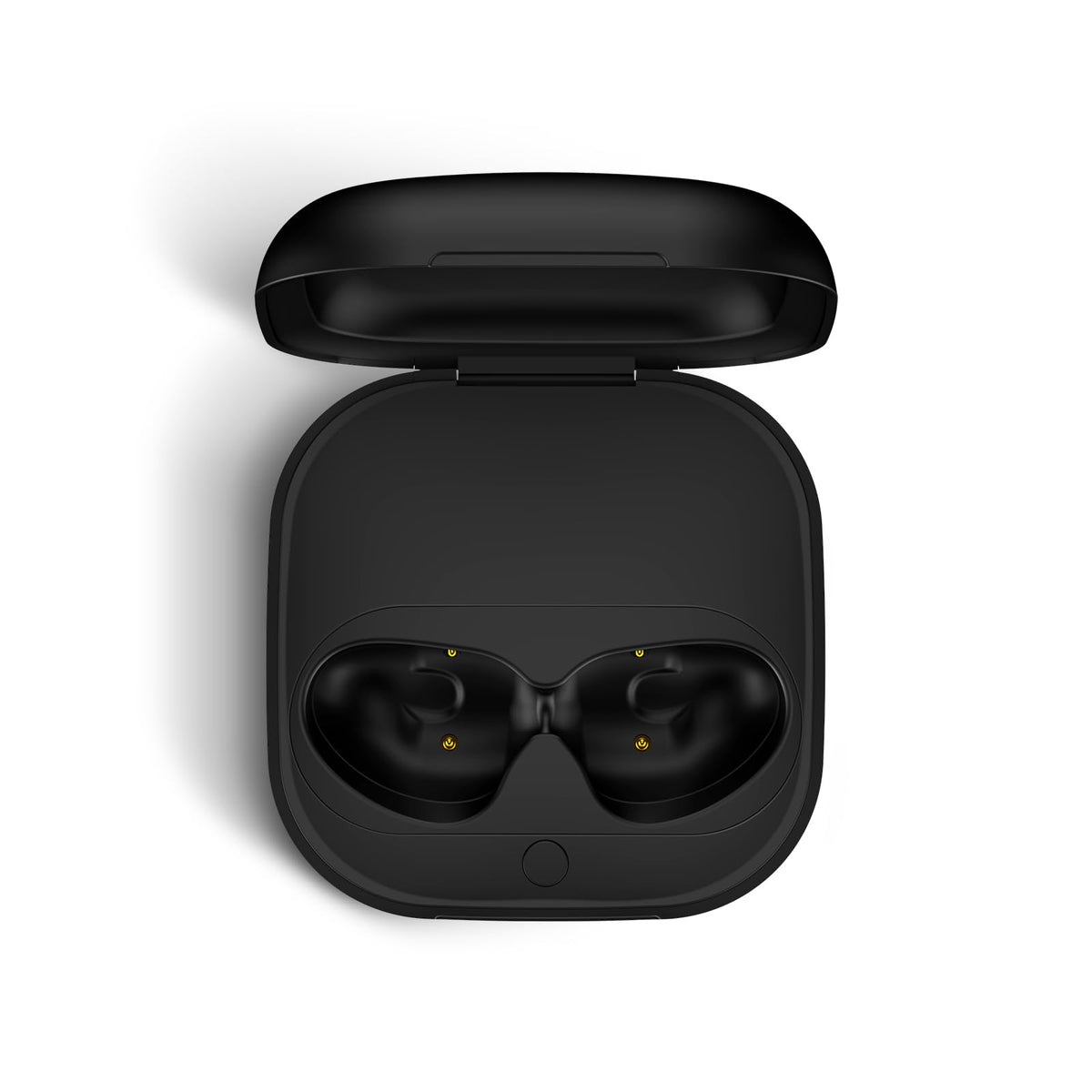 Jinstyles Wireless Charging Case Compatible for Beats Fit Pro, Portable Charger Case Replacement with Bluetooth Pairing Sync Button, 700mAh Built-in Battery (Not Included Earbuds) (Black)