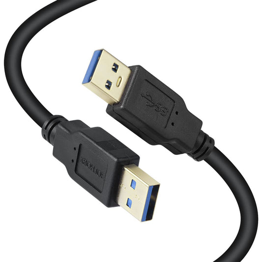 XBOHJOE USB3.0 25FT 5 25FT) Male to Male Cable USB Type A Male to A Male Cord Gbps Double USB a to USB a Cable
