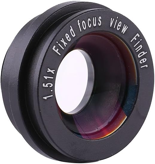 Shenprymic 1.5X 6 Fixed Focus Viewfinder Eyepiece Magnifier for DSLR Camera, Durable Eyecup with Mounting Bases, Clear