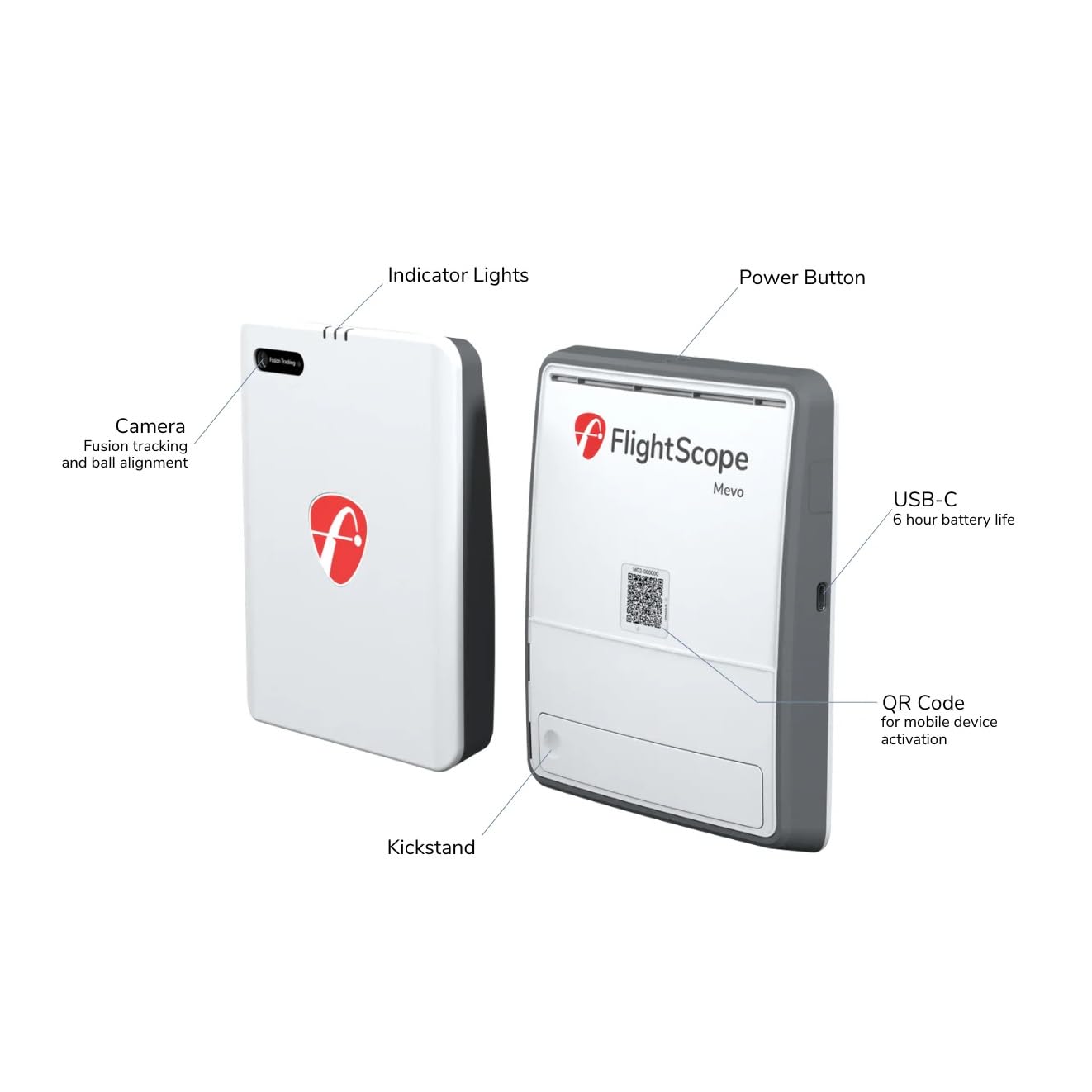 FlightScope Mevo Gen2 Portable Golf Launch Monitor and Simulator | 18 Swing Data Parameters, 8 E6 Simulation Courses, GPS Overview and Shot Tracer | Indoor and Outdoor, Signature Series Gift Bundle