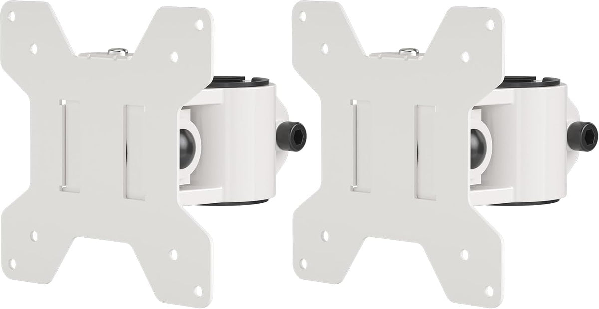 suptek Mount,White(MD6TBW-2) Single Head and Plate Vesa Pole Mount Bracket for Monitor