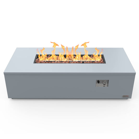 ONLYFIRE OUTDOOR LIVING Premium 60” Outdoor Fire Pit Table with Lava Rocks & 12FT Hose, Large Propane Gas Fire Table, Smokeless Fireplace 60,000BTU for Backyard Patio Villa Bonfire Party, FP014