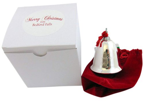 Its a Wonderful Life Bell Christmas Decoration Souvenir Keepsake Ornament in a Bedford Falls Gift Box