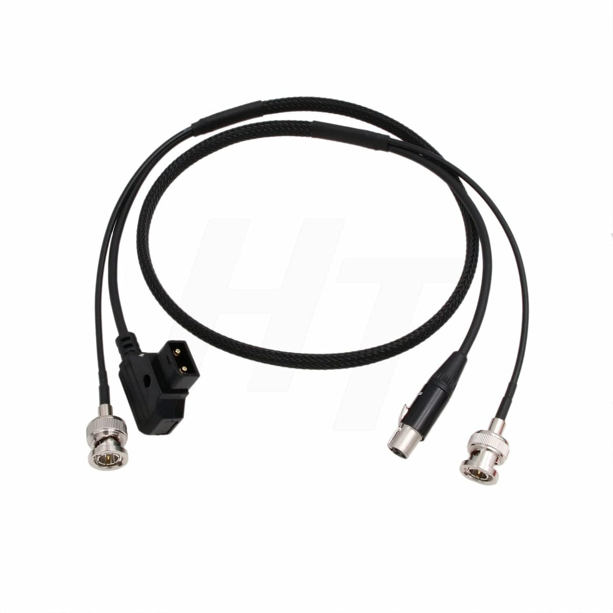 HangTon 3G 4 055 056 058 F-10A F-7H 074 80cm SDI BNC Combine D-tap Power Cable Mini XLR Pin for Alphatron EVF