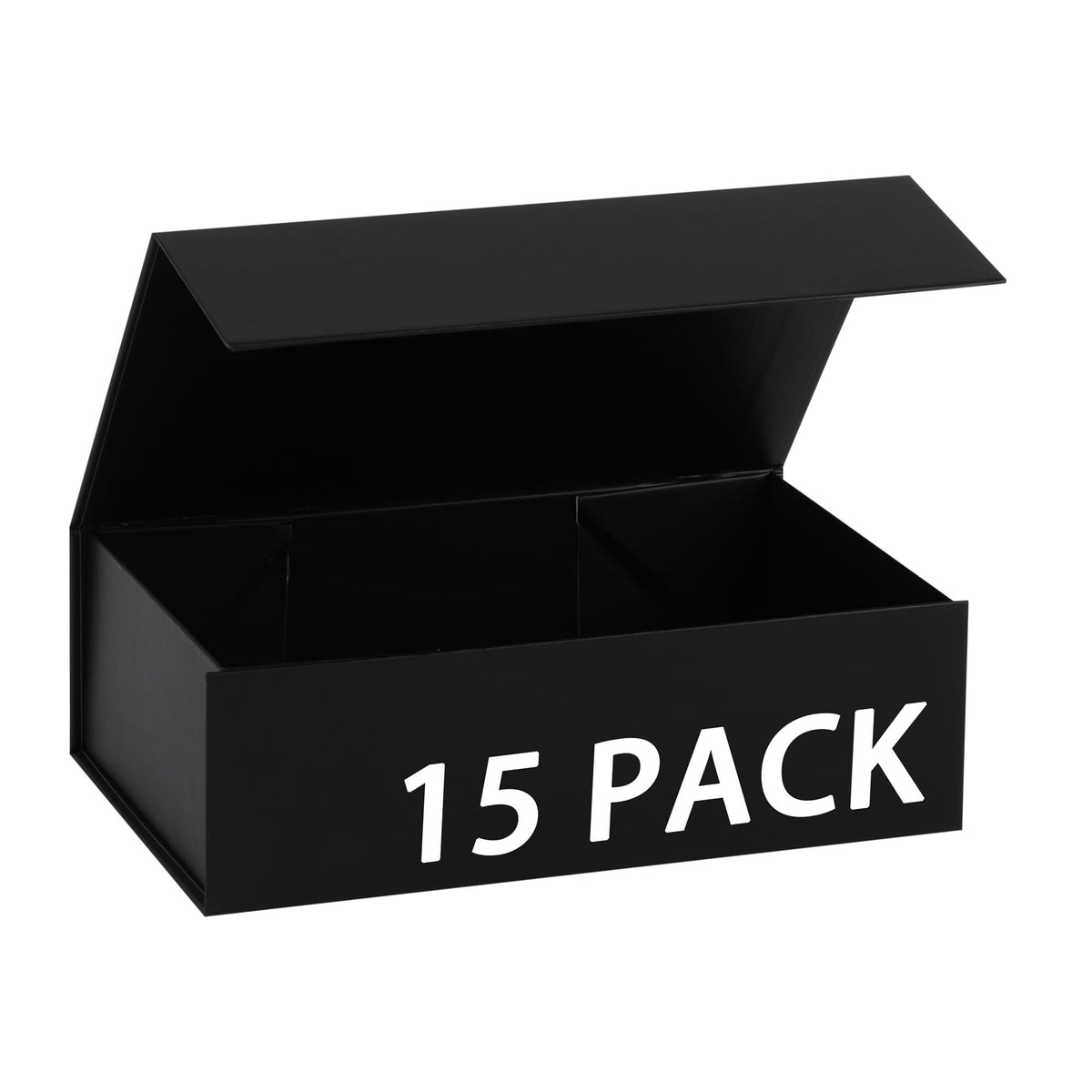 MUMUPACK 15 Pack Magnetic Gift Box With Lid 9.5x6x3,Black Gift Boxes Bulk,Luxury Bridesmaid Proposal Box,Small Magnetic Closure Box Boxes For Presents,Wedding,Business
