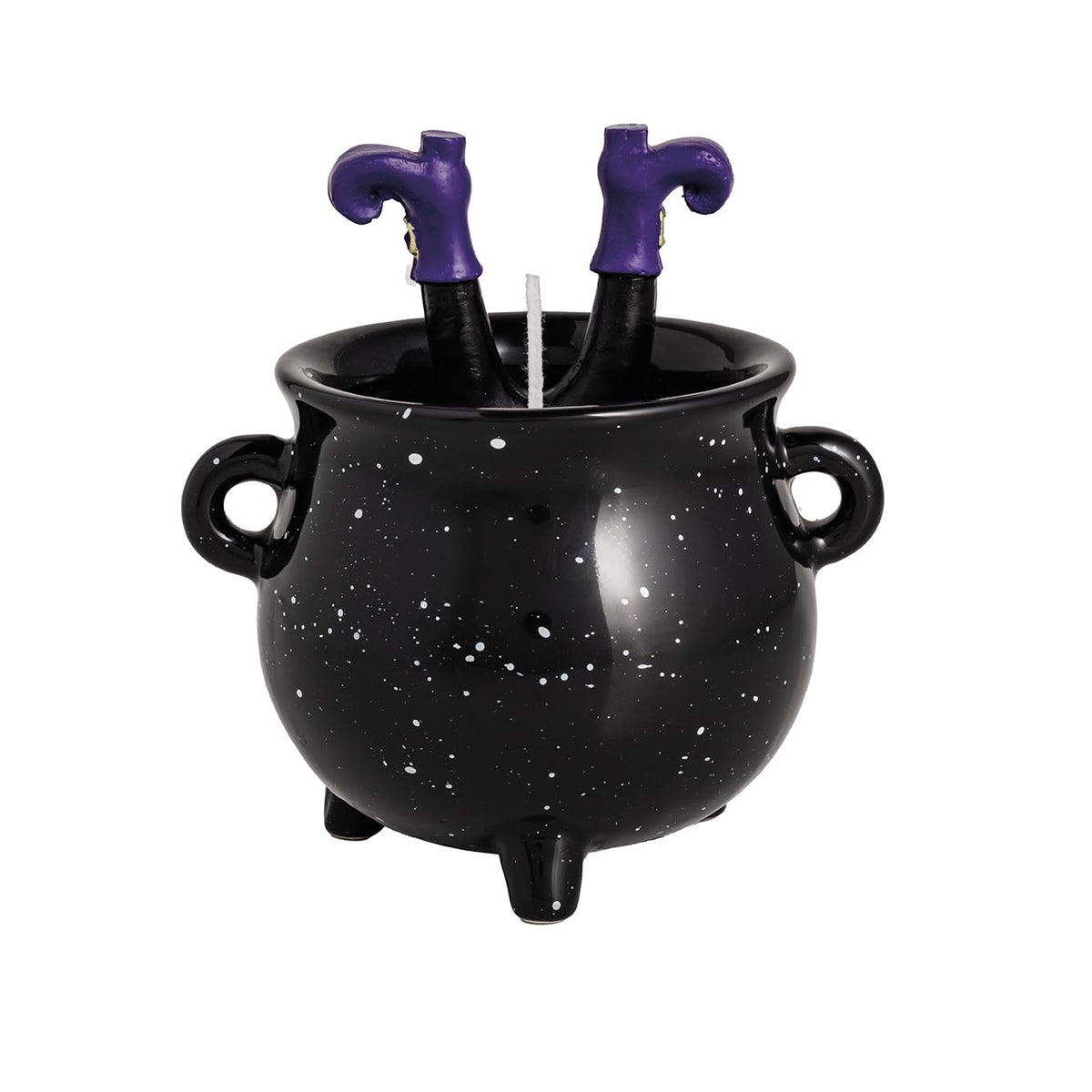 Mud Pie Halloween Cauldron Figural Wax Candle