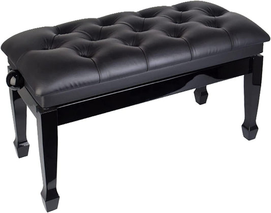 EliteBloom Adjustable Piano Bench with Padded Leather Cushion Luxury Piano Stool for Home Church School University,