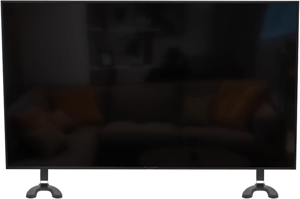 Yardwe 14-27 Inch Universal Tv Holder Stand for LCD LED Screens, Plastic Tabletop Base Pedestal, No-Drill Tv Mount