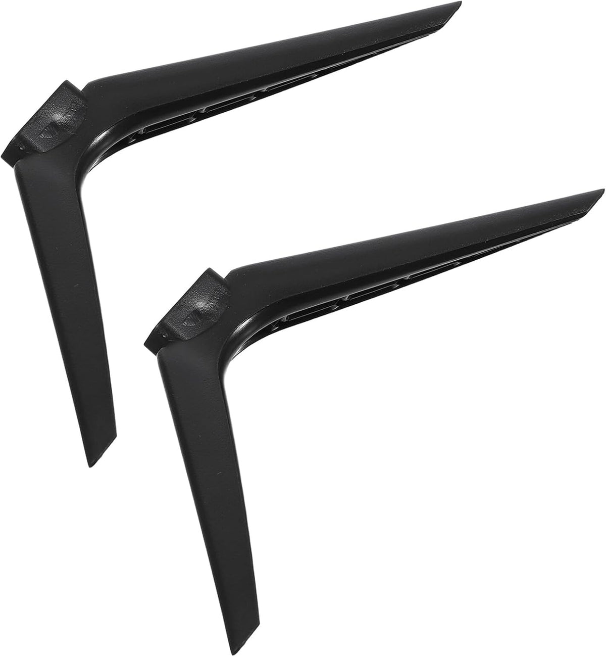 VILLCASE 15mm No-Drill Tv Stand Pedestal Support with Dual-Hole Plastic Feet, Television Mount Stand Bracket for Living