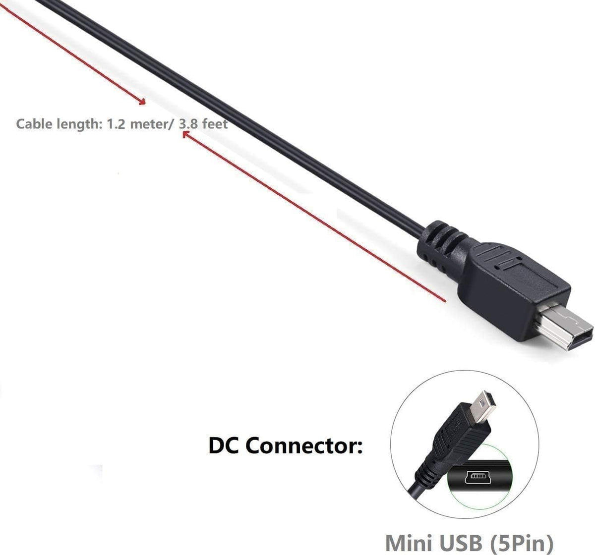 BestCH 5V 1A MP3 MP4 AC Wall Power Charger Adapter Mini USB Cord for RCA Lyra Player