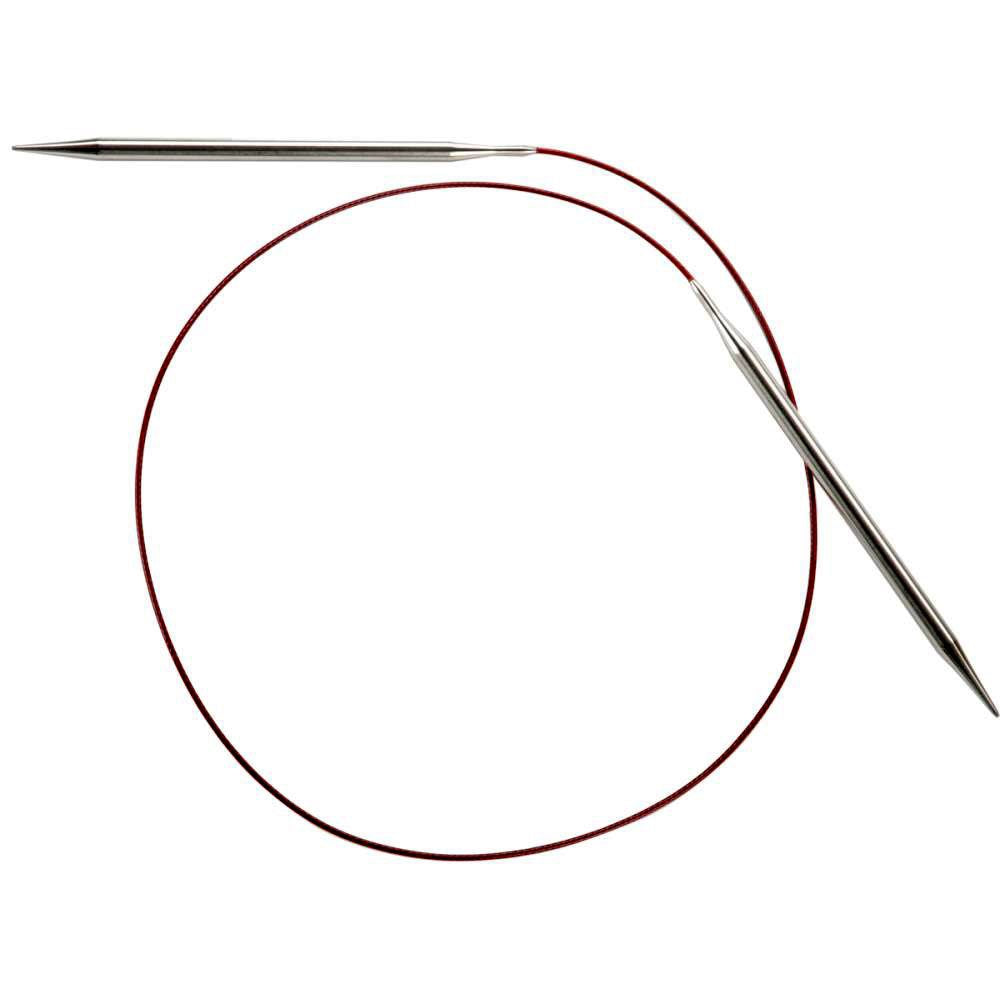 ChiaoGoo Red Lace Circular 32 inch (81cm) Stainless Steel Knitting Needle Size US 19 (15mm) 7032-19