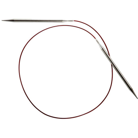 ChiaoGoo Red Lace Circular 32 inch (81cm) Stainless Steel Knitting Needle Size US 19 (15mm) 7032-19