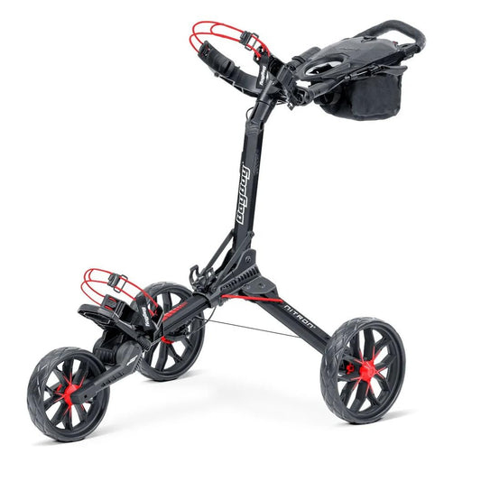 Bag Boy Nitron Golf Push Cart, Red/Black