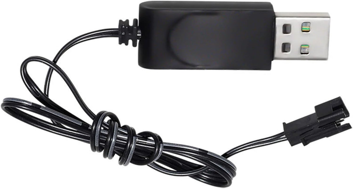 BAIMOQI SM-2P 3.7V 500mAh USB Charger Cable with Connector Plug Lithium Battery USB Charging Cable Output for Remote
