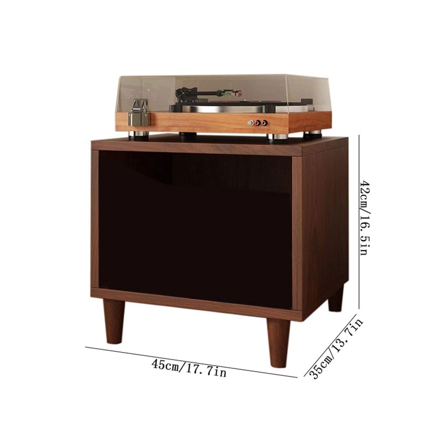 XJOYSL7921 DVD Storage Storage Rack Vinyl Record Display Cabinet Wooden Storage Shelf for Home Office CD Rack Tower