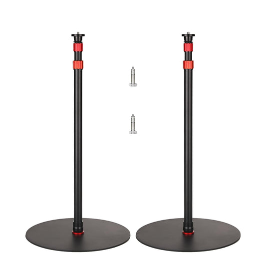 GVM YB2L200 79.9in Heavy Duty Light Stand Kit (2-Pack), Round Base Monopod, 10kg Load Capacity, Flat Base for Stability, for Video Recording, Live Streaming, Interviews & Photography Studio