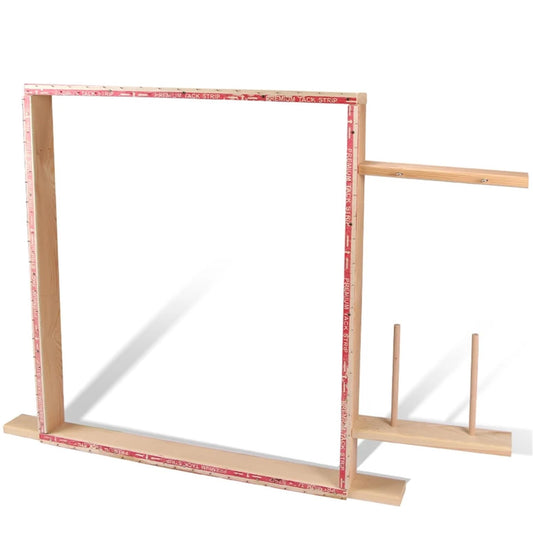 Cross Stitch Frame Rug Tufting Frame Wooden Making Kit Tabletop Display DIY Crafts Table Stand Tapestry Tool(90cm-1Kit)