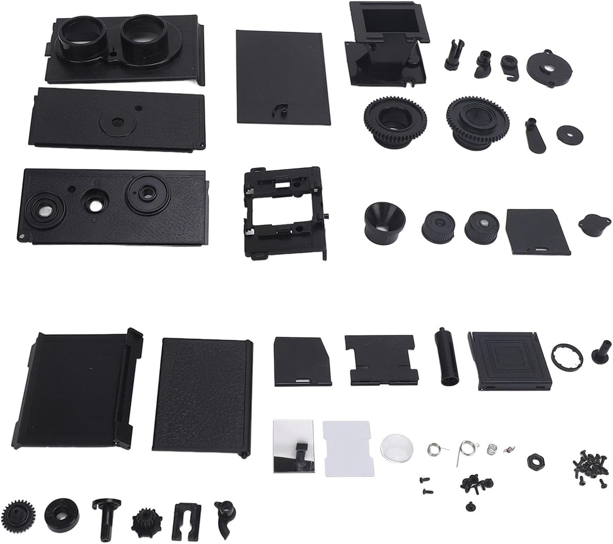 Tangxi 35MM 35MM 135 Dual Lens Film Camera, Vintage Retro TLR, DIY Assembly, Waist Level Viewfinder, Compatible