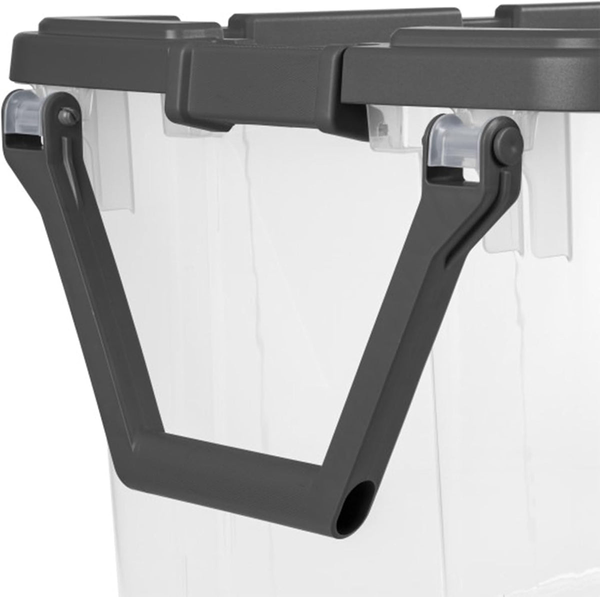 Sterilite Modular Stacker Box - Durable Clear Plastic Storage Bins with Latching Lids | 4-Pack, 160 Quart