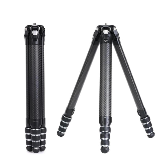 Falcam TreeRoot F38 Pro Carbon Fiber Tripod, 61" Quick Lock Travel Tripod, 5kg Load, F22 Interfaces, 1/4" Screw, Carry Strap Holes for DSLR, Mirrorless, and Video Cameras (R140T)