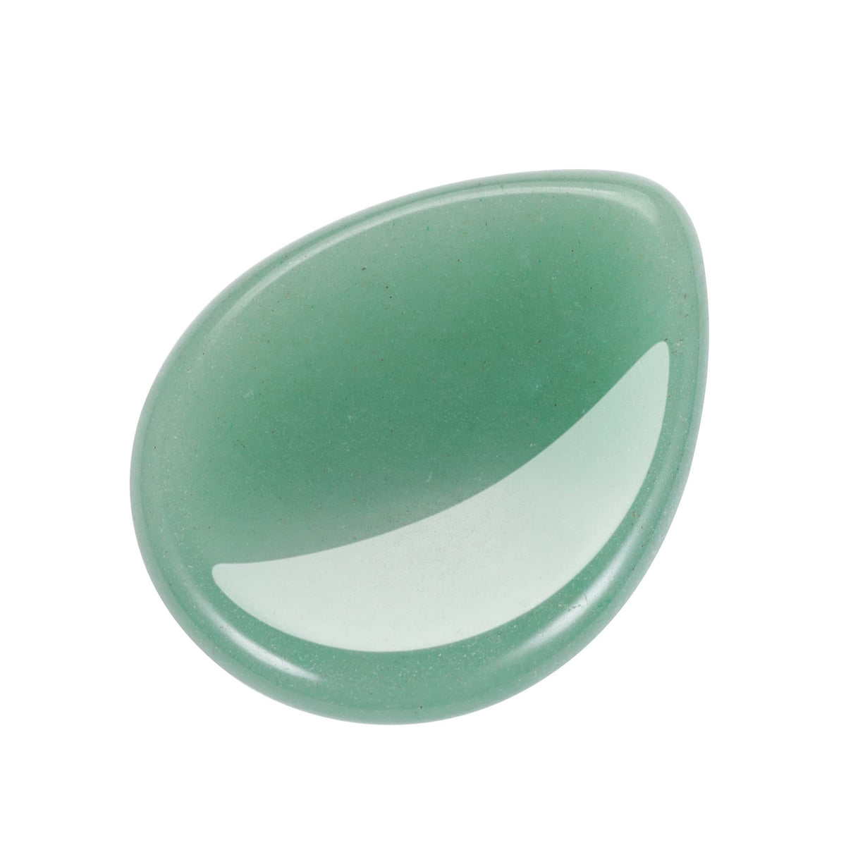 CrystalTears Green Aventurine Crystal Worry Stone Thumble Polished Healing Crystals Pocket Palm Stone Thumb Worry Stones for Anxiety Stress Relief Crystal Therapy