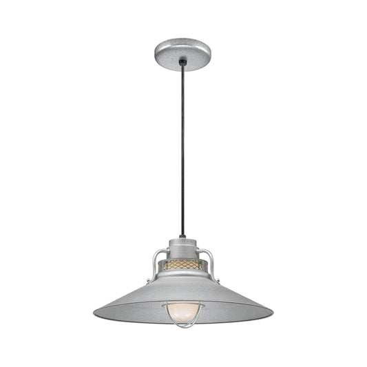 Millennium RRRC18-GA One Light Pendant, Pwt, Nckl, B/S, Slvr