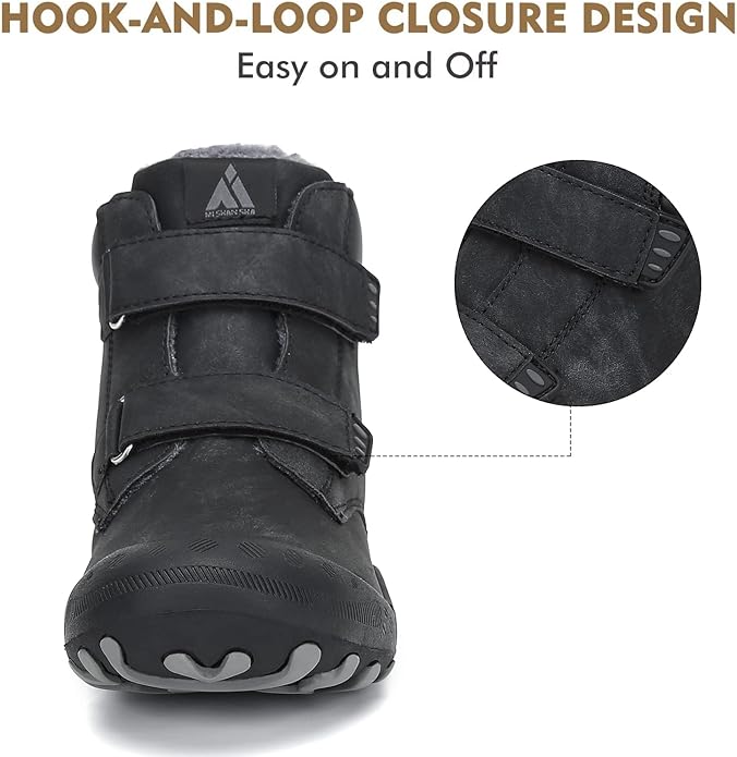 Mishansha Kids Hiking Boots Toddler Girls Boys Hiking Shoes Water-Resistant Anti-Collision Non-Slip Athletic Outdoor Trekking Boots