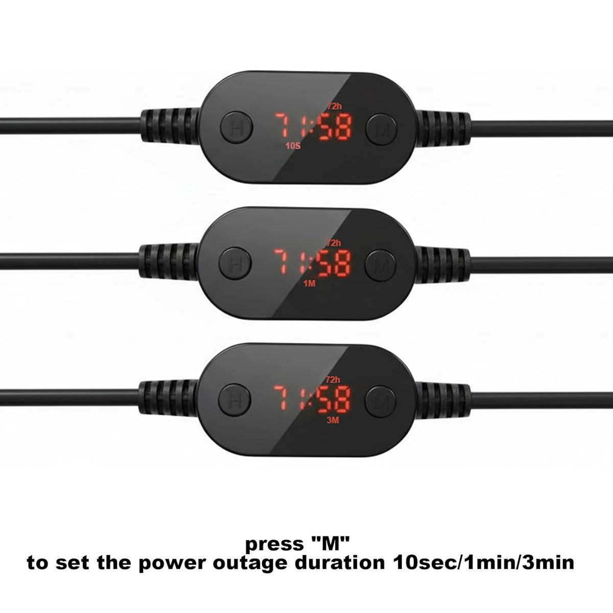 24/48/72H 5V-15V 5.5x2.1mm 24/7 Automatic DC Router Rebooter Cable - Fixes Constant Internet Drops & Wi-Fi Lag - Auto