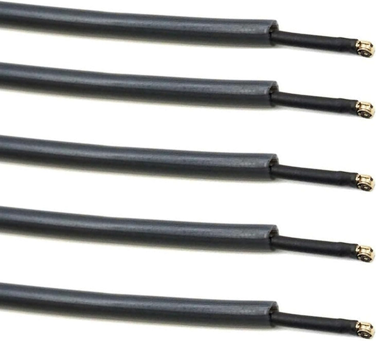 SJZBIN 5PCS 2.4G Black Plastic Protective Antenna Tubes with Cap Suitable for Remote Control Car FPV Drones Quadcopters
