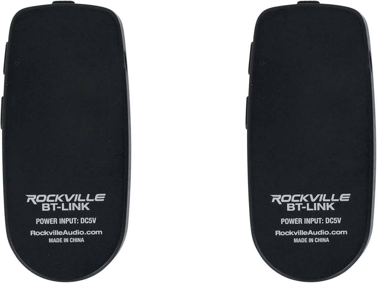Rockville (2), 5.0, 35ft BT-Link Bluetooth Adapters Aux to Bluetooth Wireless Sync, DSP Audio, Range, Perfect for Home