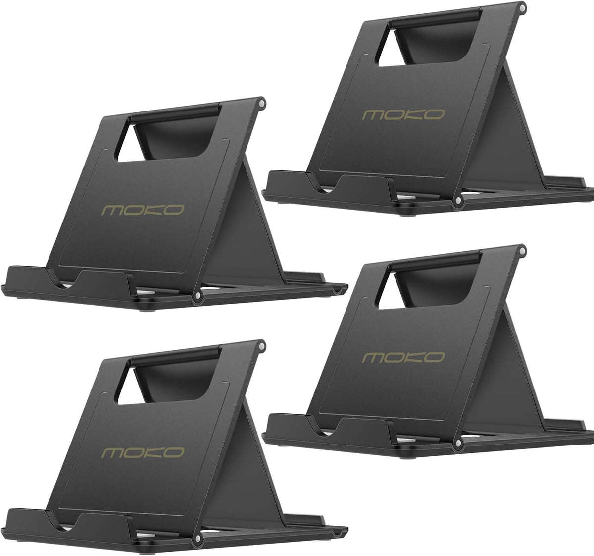 MoKo 6-11 Inch Adjustable Foldable Portable Electronic Device Stand, Compatible with Tablets and Phones, Strong